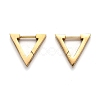 304 Stainless Steel Triangle Huggie Hoop Earrings STAS-H156-02C-G-2