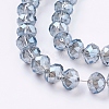 Electroplate Glass Beads Strands LS-EGLA-D020-10x8mm-59-3
