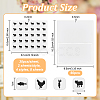 8 Sheets 4 Styles Paper Self Adhesive Cartoon Stickers DIY-OC0010-74A-2