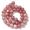 Natural Strawberry Quartz Beads Strands G-L595-C03-03-3