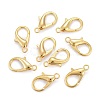 Zinc Alloy Lobster Claw Clasps X-E107-G-2