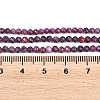 Heated Natural Sugilite Beads Strands G-B193-B02-3mm-5