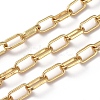 Soldered Brass Paperclip Chains CHC-G005-19G-2