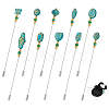 10Pcs Brass Brooches AJEW-PH01694-1