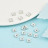 Brass Rhinestone Spacer Beads RSB071NF-02S-4