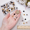 70Pcs 5 Colors Iron Round Nut FIND-BC0014-55-3