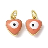 Brass Enamel Charms KK-S518-03G-G-1