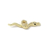 Brass Micro Pave Clear Cubic Zirconia Pendants KK-S505-03G-02-2