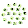 Transparent Light Green Acrylic Beads TACR-YW0001-09B-3