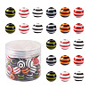 60Pcs 6 Colors Natural Chinese Cherry Wood Beads WOOD-CD0001-16-2
