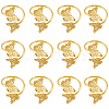 Butterfly Iron Napkin Rings AJEW-WH20070-109G-7