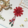Leather and Alloy Keychain HJEW-WH20022-04B-03-7