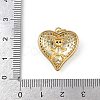 Brass Micro Pave Cubic Zirconia Pendants KK-S528-13G-3