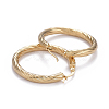 304 Stainless Steel Hoop Earrings EJEW-L232-034A-G-2