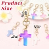 9Pcs Glass Pendant Decorations HJEW-YW00331-3