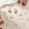12Pcs 3 Style Brass Hoop Earring Findings KK-BC0012-37-5