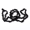 Natural Obsidian Chip Bead Strands X-F079-3