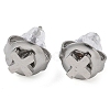 304 Stainless Steel Stud Earrings for Women EJEW-B109-04B-P-1