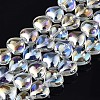 Electroplate Glass Beads Strands X-EGLA-S188-14-B03-2