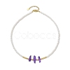 ABS Plastic Imitation Pearl Beaded Necklaces NJEW-JN04859-03-4
