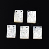 Natural White Shell Charms SSHEL-N003-140-2