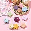 22Pcs 11 Colors Flower Food Grade Eco-Friendly Silicone Focal Beads SIL-CJ0002-56-5