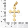 Ion Plating(IP) 304 Stainless Steel Enamel Rhinestone Pendants STAS-Q325-05E-G-3