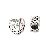 Mother's Day Rack Plating Alloy Enamel European Beads PALLOY-S189-49P-1