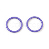 Spray Painted Iron Open Jump Rings X-IFIN-F149-B-2