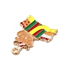 Christmas Theme Alloy Enamel Pendants ENAM-C010-01C-3