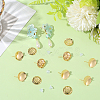 Brass Studs Earring Findings KK-BBC0019-01G-03-7