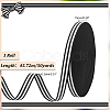 50 Yards Polyester Stripe Ribbons SRIB-WH0011-157B-2