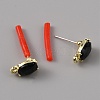 Alloy Rhinestone Stud Earrings FIND-WH0120-25A-02-2