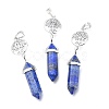 Natural Dyed Lapis Lazuli Pointed Big Pendants G-D0021-01P-10-2