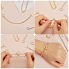 40Pcs 2 Colors Alloy Cable Chain Bracelets Set with Toggle Clasps BJEW-GL0001-10-3