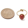 Oval Natural & Synthetic Gemstone Finger Rings RJEW-JR00748-01-3