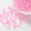 Bicone AB Color Plated Eco-Friendly Transparent Acrylic Beads TACR-A003-4mm-10-1