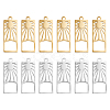 12Pcs 2 Colors 201 Stainless Steel Pendants FIND-UN0003-98-1