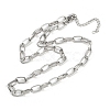 304 Stainless Steel Cross Pendant 3 Layer Necklaces for Women NJEW-F343-02P-7