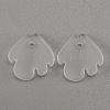 Frosted Glass Pendants GLAA-WH0033-26-1