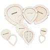 1 Set Wood Macrame Leaf/Flower Cutting Template DIY-BC0009-99-1