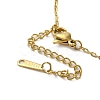 Brass Micro Pave Clear Cubic Zirconia Pendant Necklaces for Women NJEW-E106-05KCG-01-3