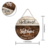 Wooden Hanging Plate HJEW-WH0027-002-2