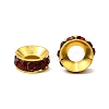 Brass Rhinestone Spacer Beads RB-A020-9mm-22G-3