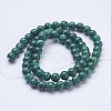 Synthetic Malachite Beads Strands G-D855-02-6mm-2