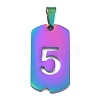 Ion Plating(IP) 304 Stainless Steel Pendants STAS-O127-A05-1