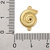 Rack Plating Brass Shell Shape Connector Charms KK-Z070-14G-3