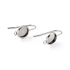 Tarnish Resistant 304 Stainless Steel Earring Hooks STAS-F271-01A-P-2