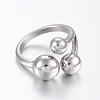 Tarnish Resistant 304 Stainless Steel Finger Rings RJEW-H125-12G-19mm-2