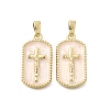 Brass Enamel Pendants KK-P336-14G-02-1